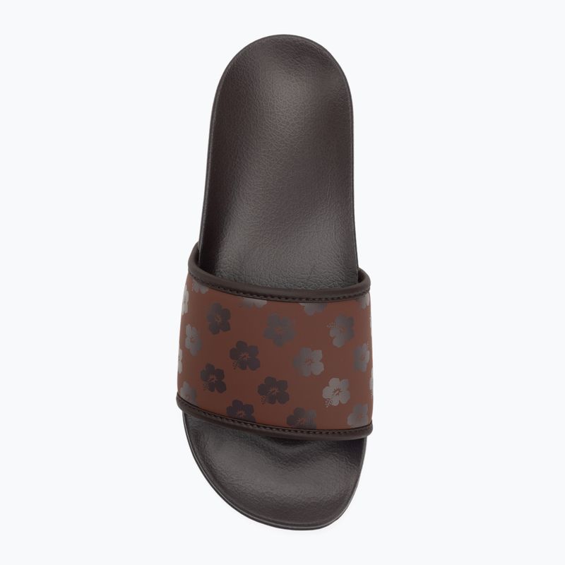 Papuci pentru femei ROXY Slippy IV brown combo 5