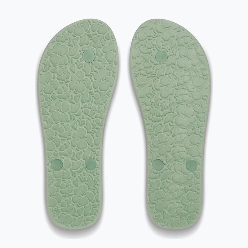 ROXY Tahiti VII verde / roz flip flops pentru femei 3