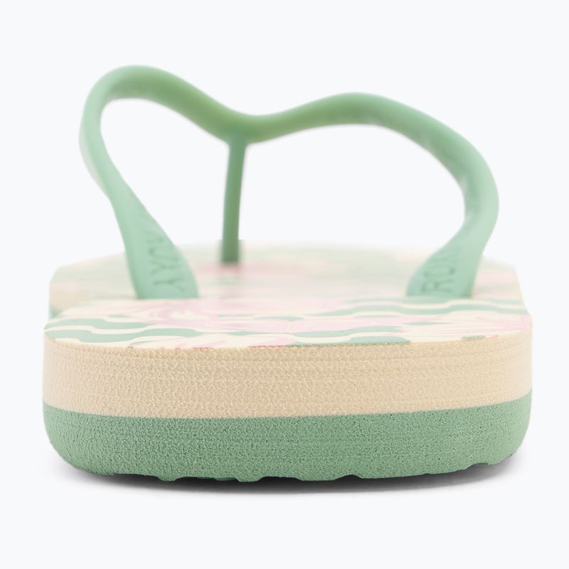 Șlapi pentru femei ROXY Tahiti VII green/pink 6