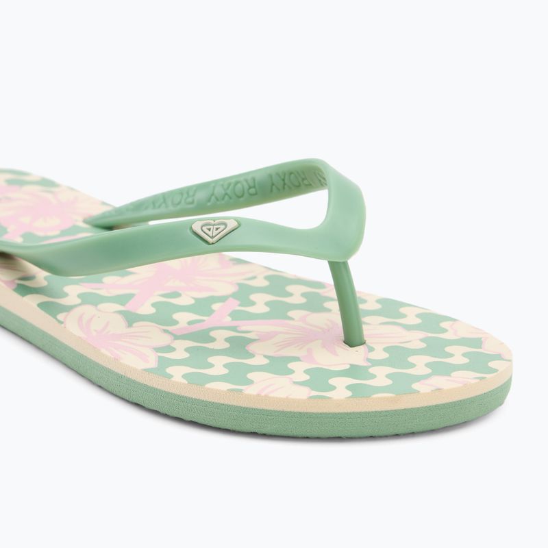 Șlapi pentru femei ROXY Tahiti VII green/pink 7