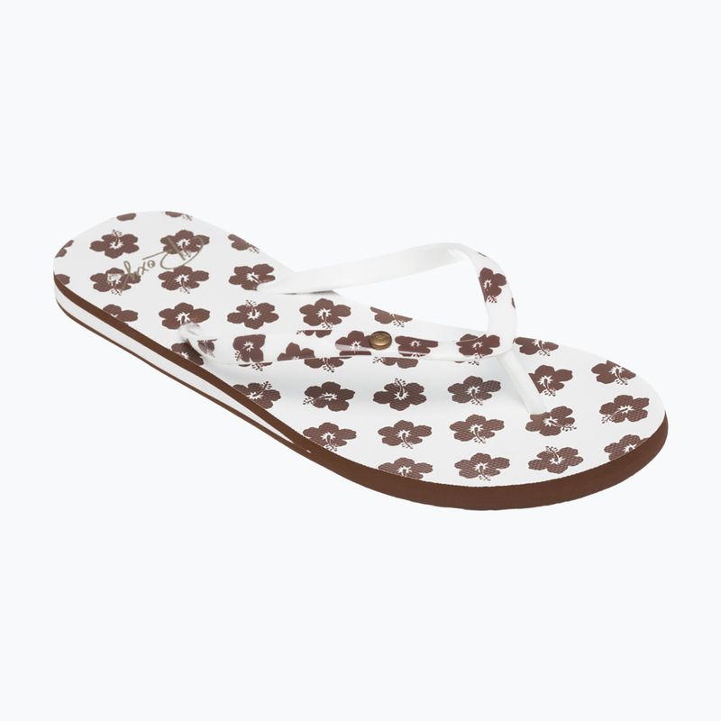 ROXY Portofino III flip-flops pentru femei dc maro deschis/alb
