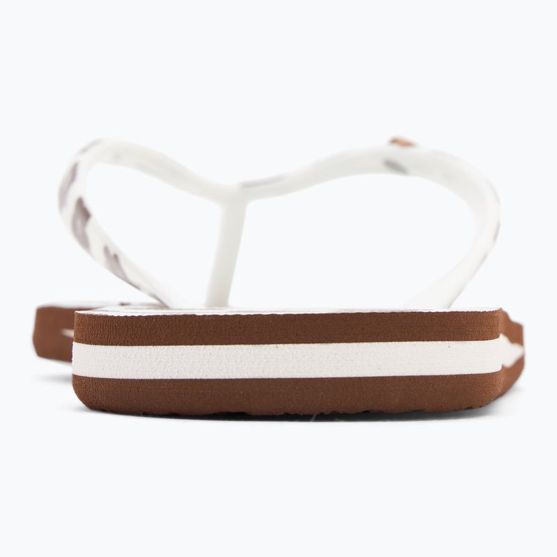 Șlapi pentru femei ROXY Portofino III dc light brown/white 6