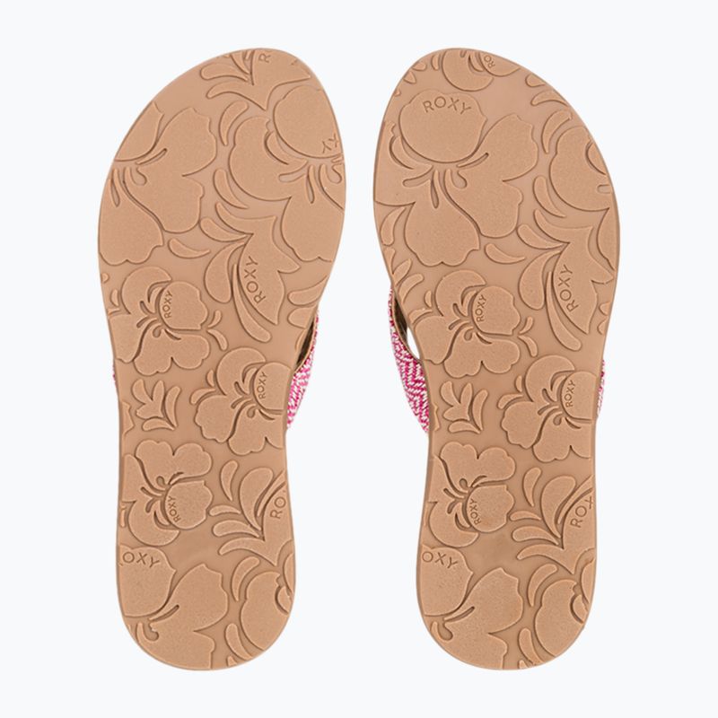 Șlapi pentru femei ROXY Porto Raffia II raspberry 3