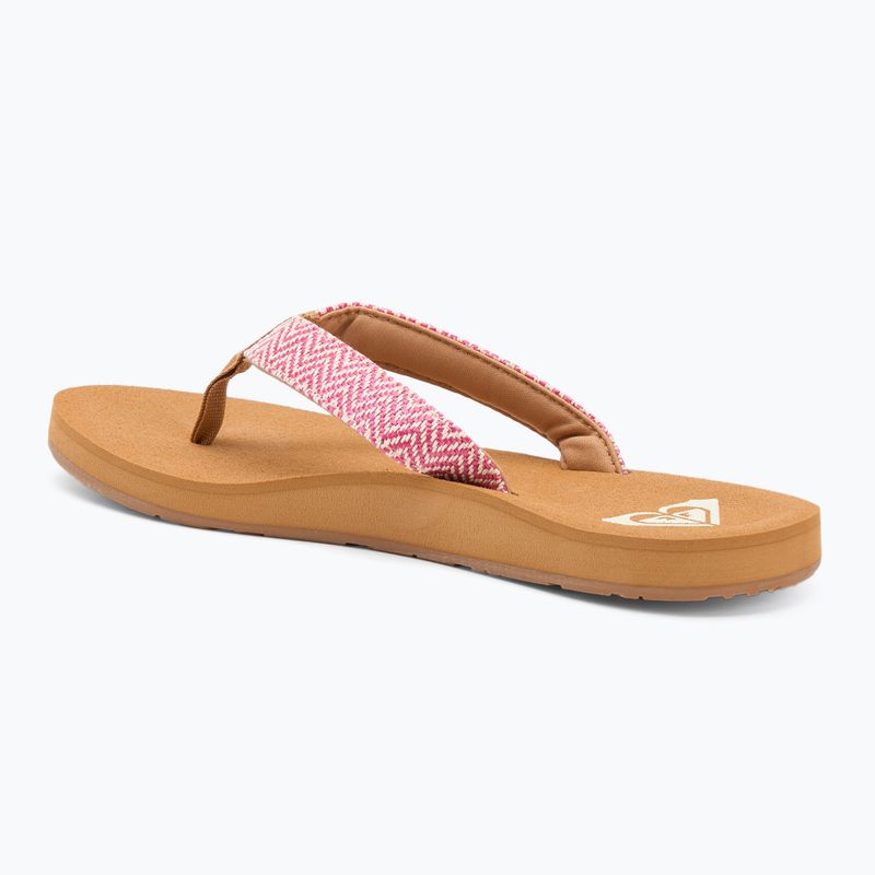 Șlapi pentru femei ROXY Porto Raffia II raspberry 3
