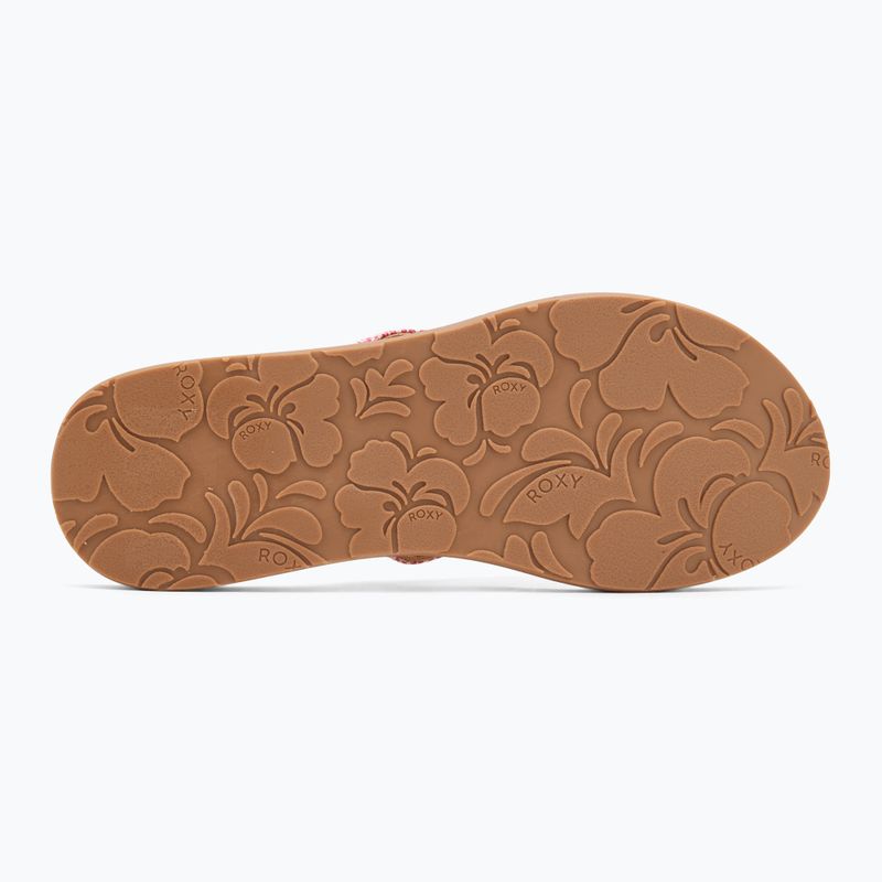 Șlapi pentru femei ROXY Porto Raffia II raspberry 4