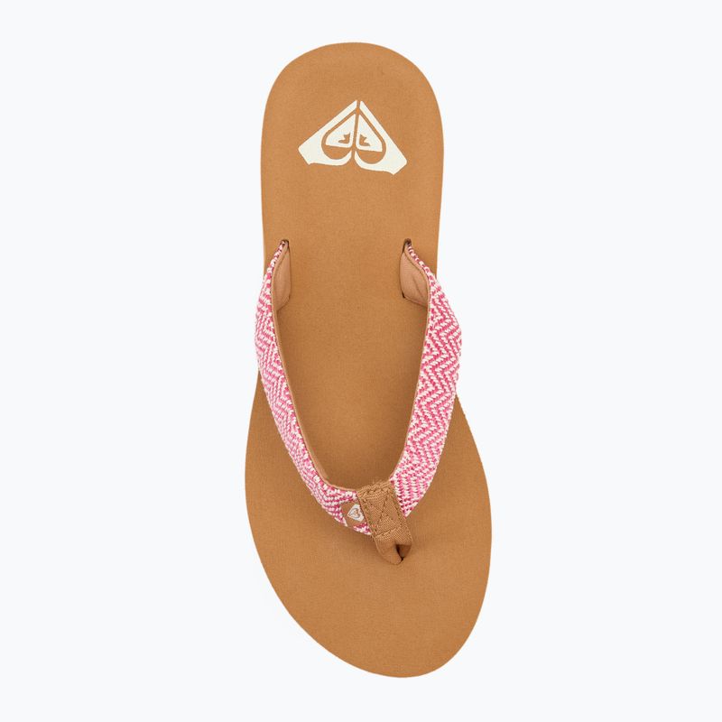 Șlapi pentru femei ROXY Porto Raffia II raspberry 5