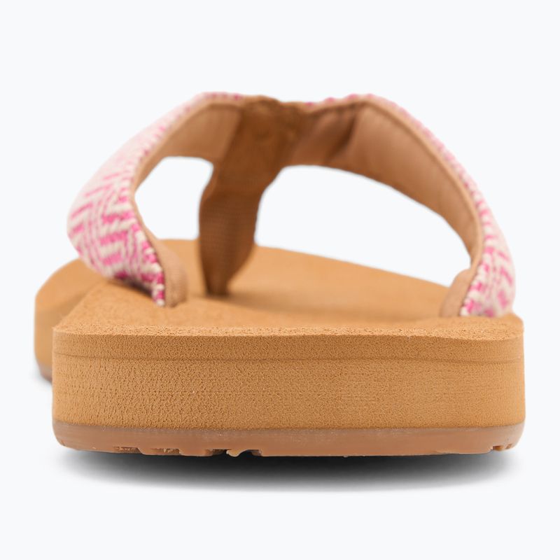 Șlapi pentru femei ROXY Porto Raffia II raspberry 6