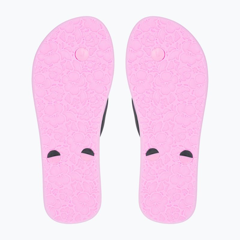 Șlapi pentru copii ROXY Tahiti VII black/pink stencil 3