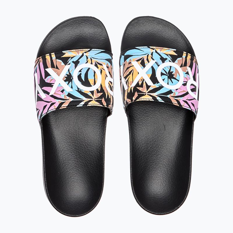 Flip-flops pentru femei ROXY Slippy II negru multi camo 2