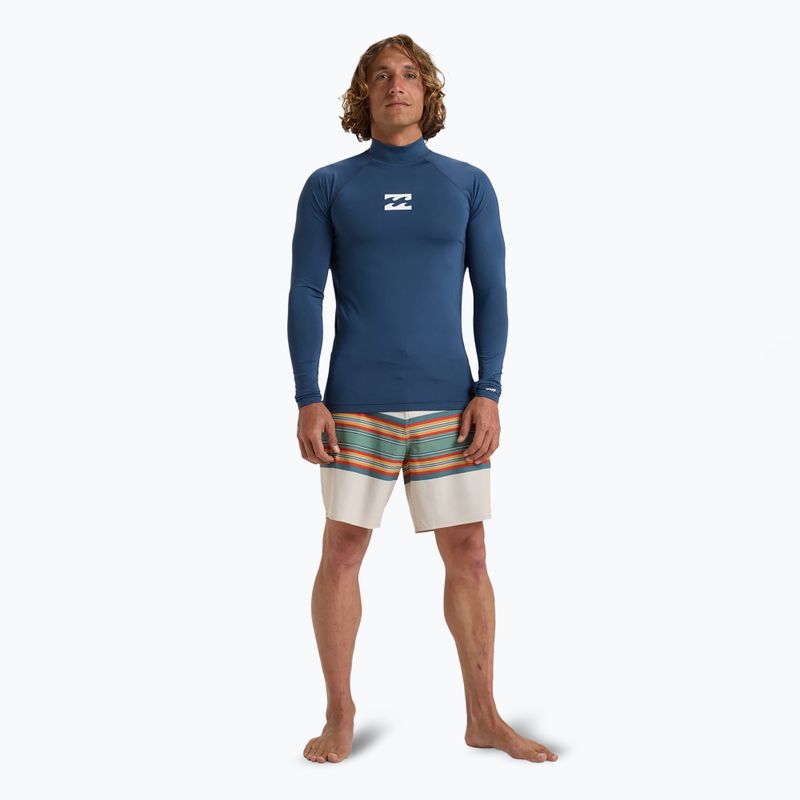 Longsleeve de înot pentru bărbați Billabong Waves All Day midnight 2