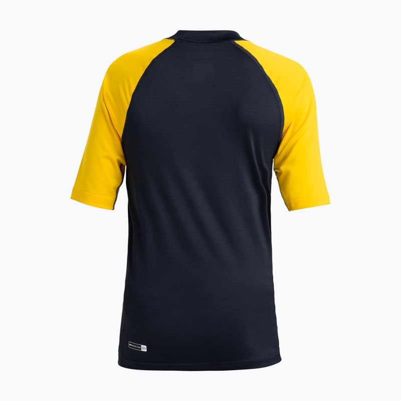 Tricou de înot pentru copii Quiksilver Everyday UPF50 dark navy/solar power 2