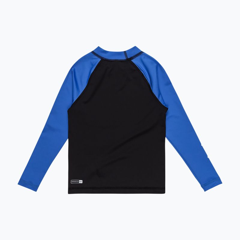 Longsleeve de înot pentru copii Quiksilver Everyday UPF50 black/nebulas blue 2