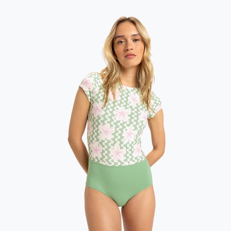 Costum de baie dintr-un element pentru femei ROXY Hibiscus Daze basil party waves yw 2