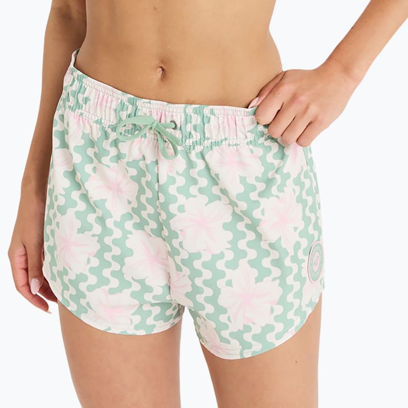 Pantaloni scurți de baie pentru femei ROXY No Bad Waves basil party waves yw 4