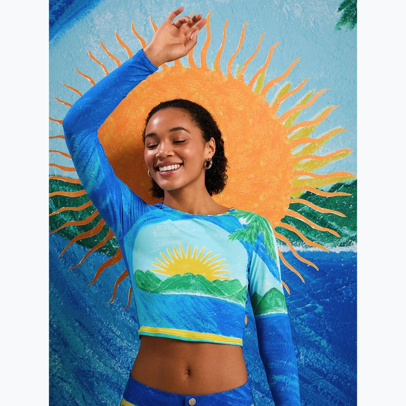 Longsleeve de înot pentru femei ROXY Atlas Crop Top skyway 6