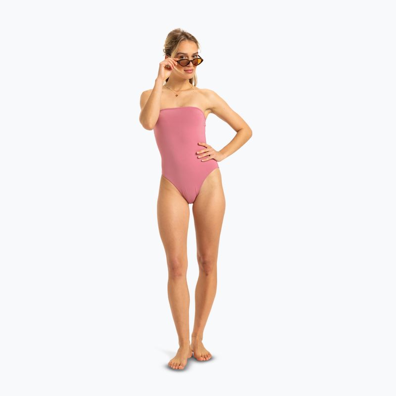 Costum de baie dintr-un element pentru femei ROXY Solid Beach Classics Bandeau heather rose 3