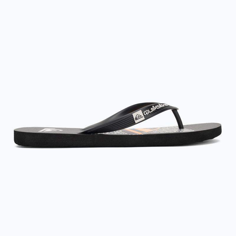 Șlapi pentru bărbați Quiksilver Java Art black 1 2