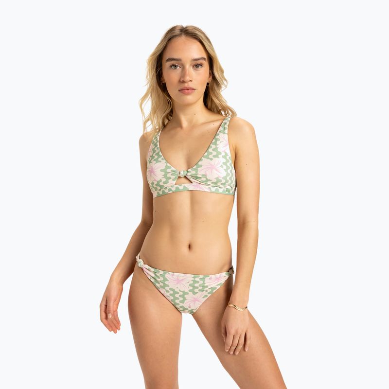 Costum de baie din două piese pentru femei ROXY Hibiscus Daze Elongated Tri basil party waves yw 2