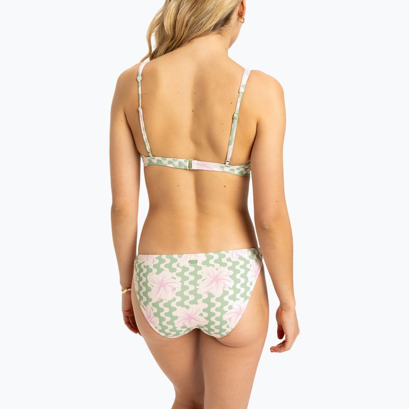 Costum de baie din două piese pentru femei ROXY Hibiscus Daze Elongated Tri basil party waves yw 4