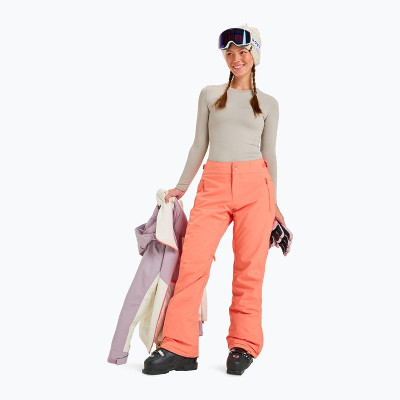 Pantaloni de snowboard pentru femei ROXY Alpine Ridge coral chic 2