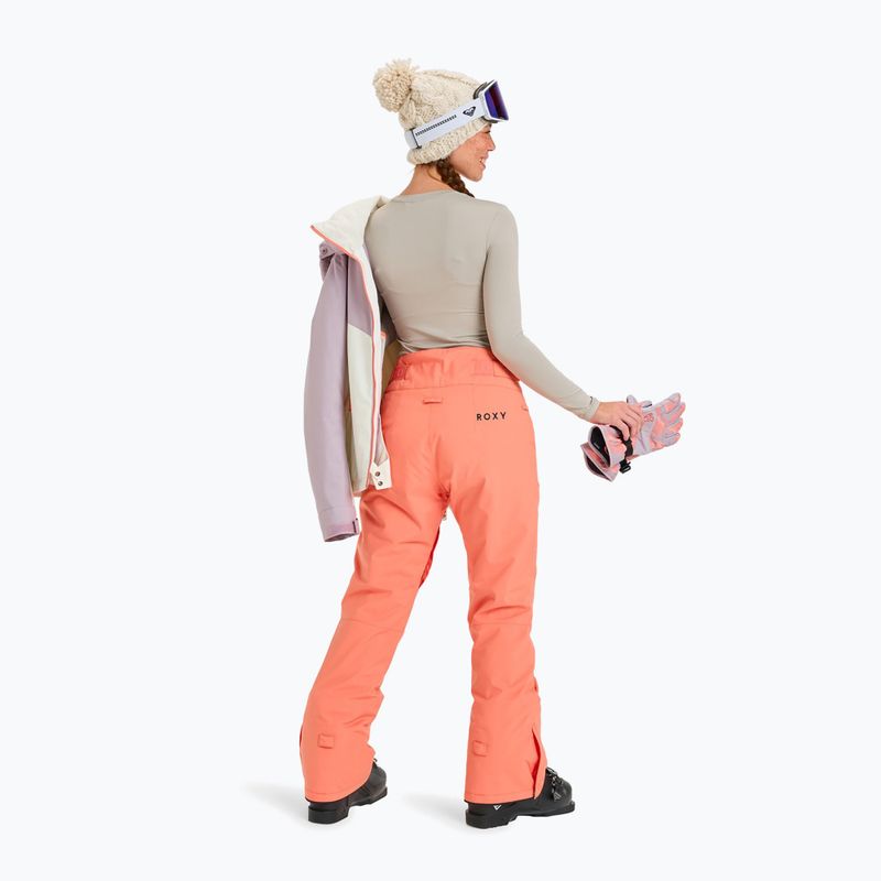 Pantaloni de snowboard pentru femei ROXY Alpine Ridge coral chic 4