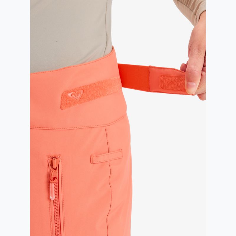 Pantaloni de snowboard pentru femei ROXY Alpine Ridge coral chic 7