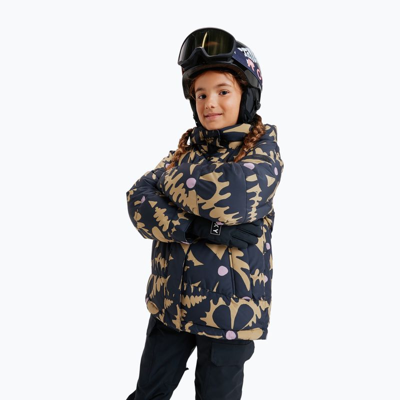 Geacă de snowboard pentru copii ROXY Askamoon fennel seed/big flower Rg 2