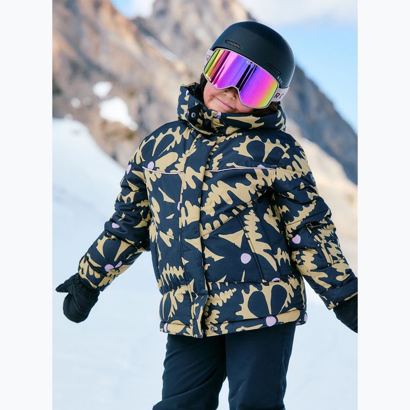 Geacă de snowboard pentru copii ROXY Askamoon fennel seed/big flower Rg 5