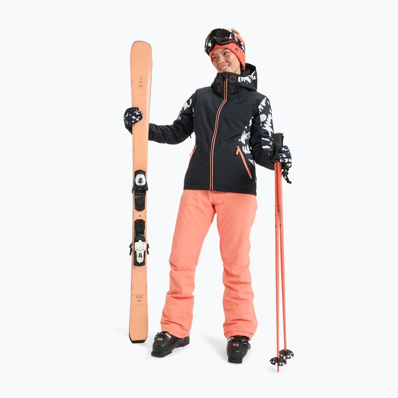 Geacă de snowboard pentru femei ROXY Free Jet true black/big flower 2