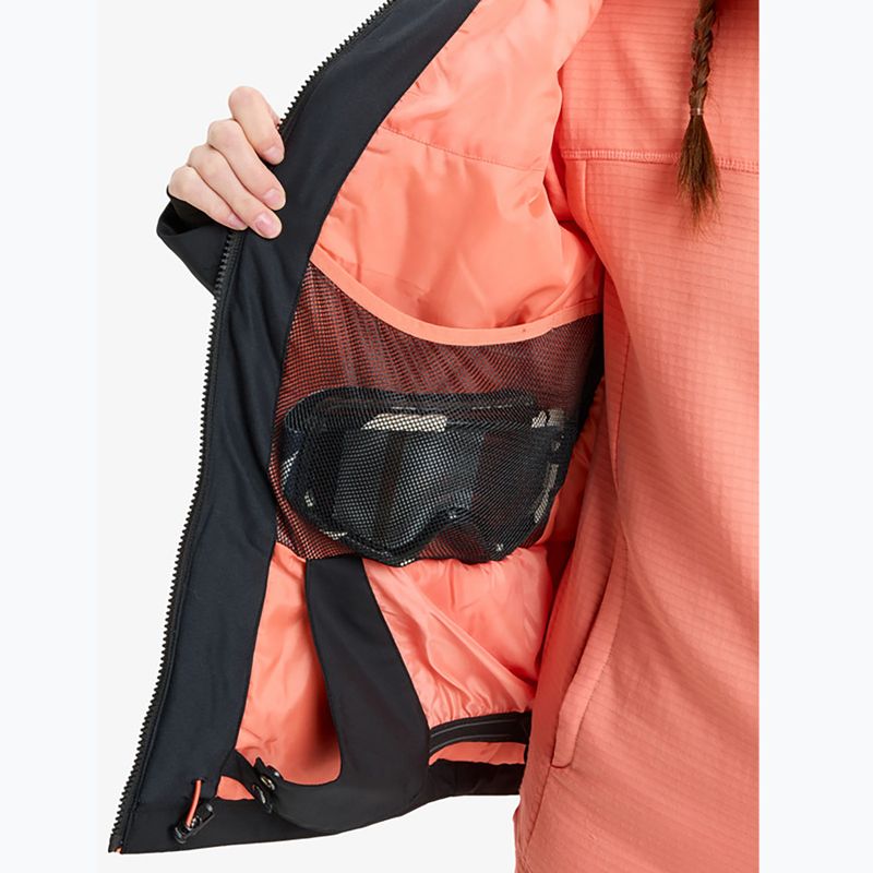 Geacă de snowboard pentru femei ROXY Free Jet true black/big flower 12