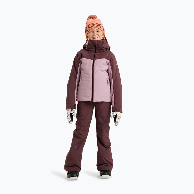 Geacă de snowboard pentru copii ROXY Free Jet Block discreet mauve 4