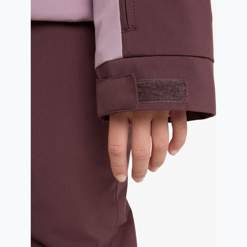 Geacă de snowboard pentru copii ROXY Free Jet Block discreet mauve 10