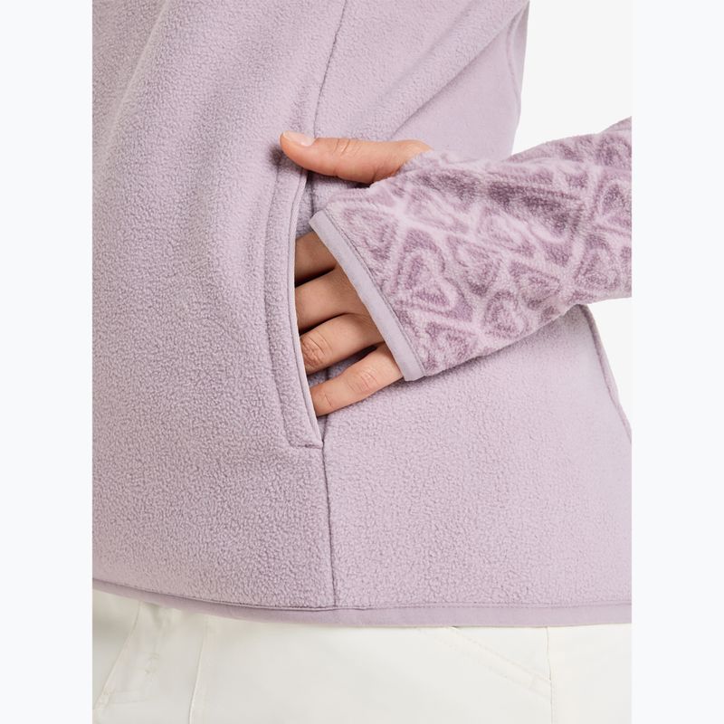Bluză pentru femei ROXY Sayna Half Zip nirvana/roxygram tonal 6