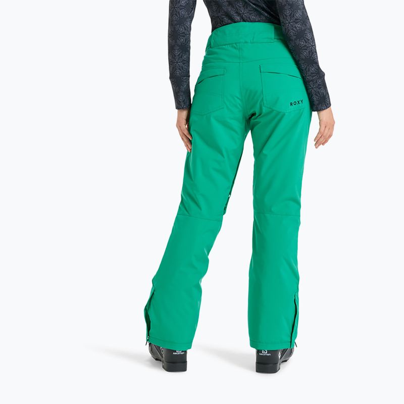 Pantaloni de snowboard pentru femei ROXY Backyard vivid green 3