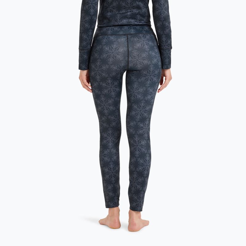 Pantaloni termoactivi pentru femei ROXY Daybreak Brushed true black/snowflakes 3