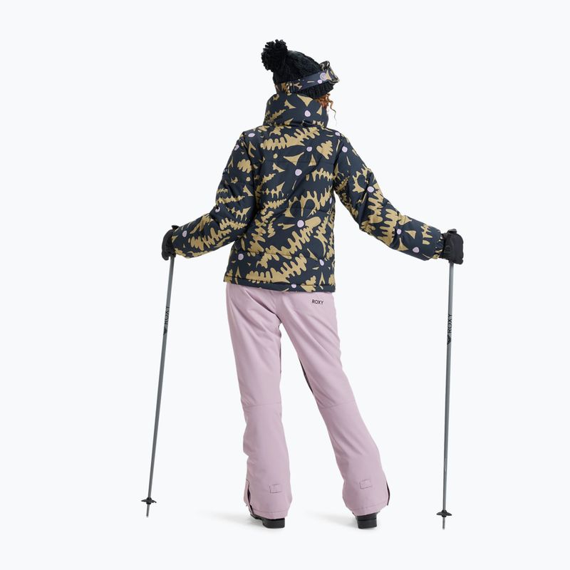 Geacă de snowboard pentru femei ROXY Snow Winter Rebel fennel seed/big flower 3