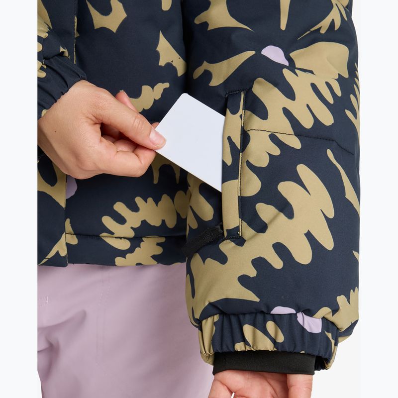 Geacă de snowboard pentru femei ROXY Snow Winter Rebel fennel seed/big flower 8