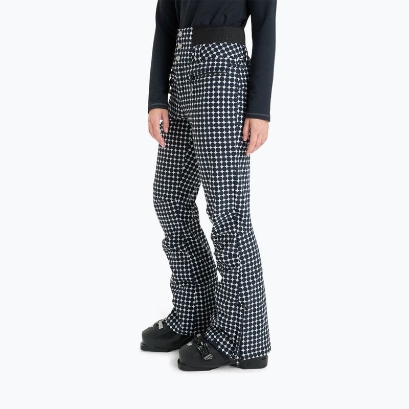 Pantaloni de snowboard pentru femei ROXY Rising High whisper white/small dots 4