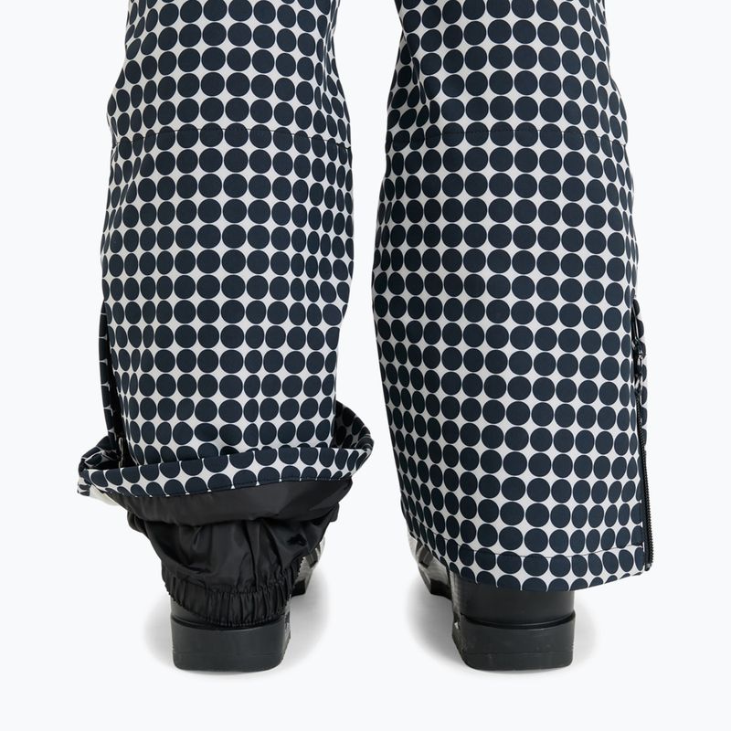 Pantaloni de snowboard pentru femei ROXY Rising High whisper white/small dots 8