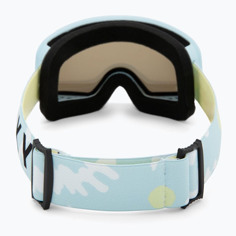 Ochelari de snowboard pentru copii ROXY Missy big flowers/clux ml light blue 3