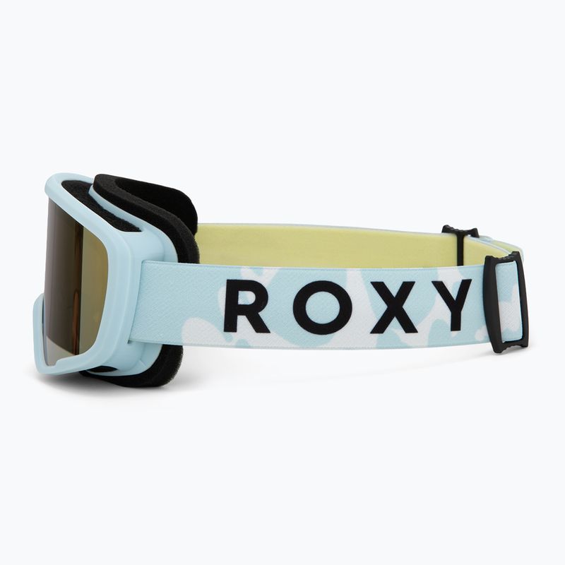Ochelari de snowboard pentru copii ROXY Missy big flowers/clux ml light blue 4