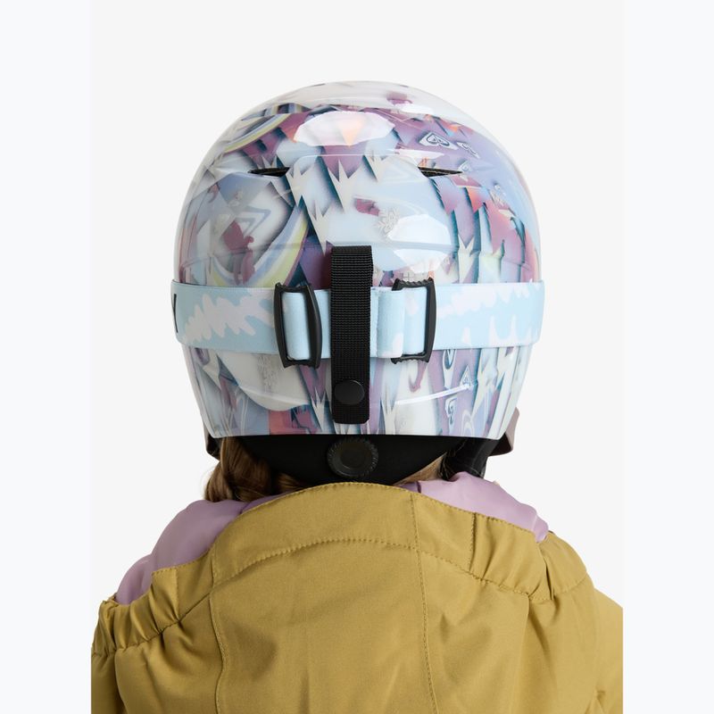 Ochelari de snowboard pentru copii ROXY Missy big flowers/clux ml light blue 8