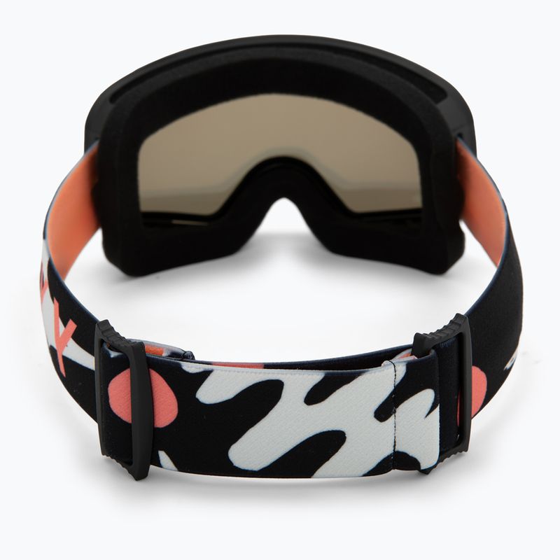Ochelari de snowboard pentru copii ROXY Missy big flowers/clux ml orange 3