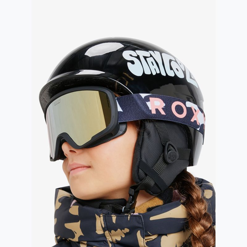 Ochelari de snowboard pentru copii ROXY Missy big flowers/clux ml orange 12