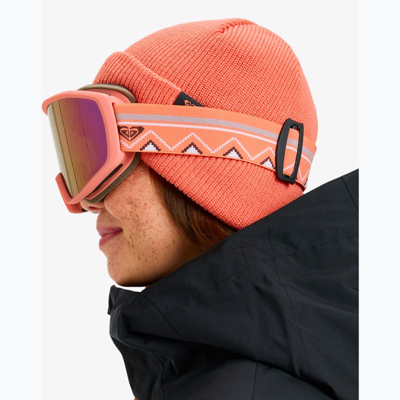 Ochelari de snowboard pentru femei ROXY Izzy coral chic/clux ml l purple 6