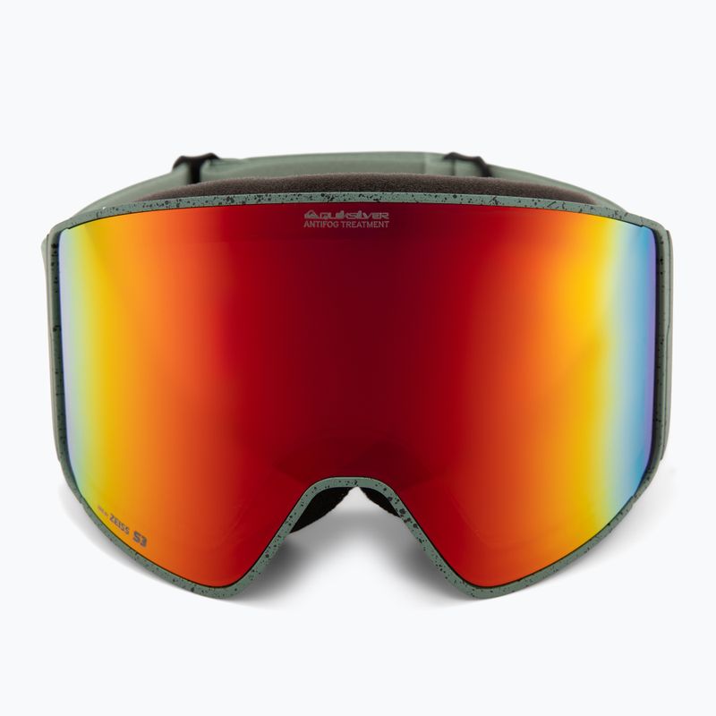 Ochelari de snowboard pentru bărbați Quiksilver Storm MG dark ivy/clux ml red 3