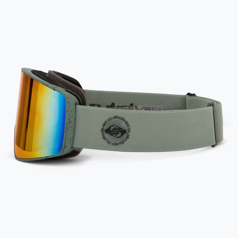 Ochelari de snowboard pentru bărbați Quiksilver Storm MG dark ivy/clux ml red 4