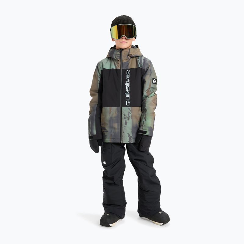 Geacă de snowboard pentru copii Quiksilver Side Hit Block bloomfade dark ivy 2