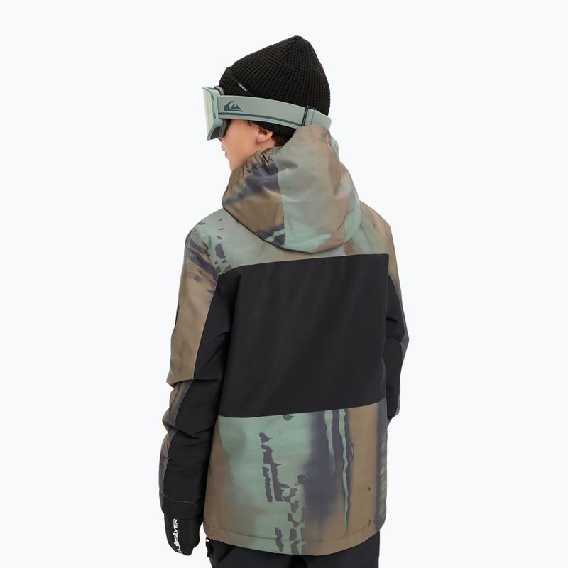 Geacă de snowboard pentru copii Quiksilver Side Hit Block bloomfade dark ivy 3