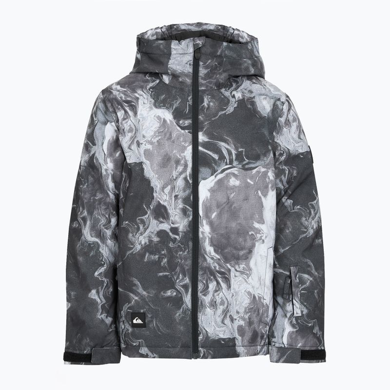 Geacă de snowboard pentru copii Quiksilver Mission Printed thermostamp grayscale 9